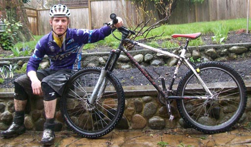 seppel riding in the rain